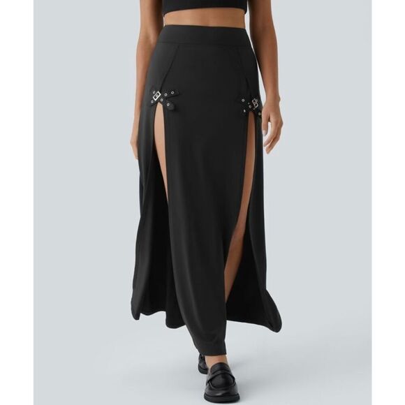 Brand New - Halara High Women’s Large Waisted Decorative Buckle Split 2-in-1 Max - Picture 3 of 8